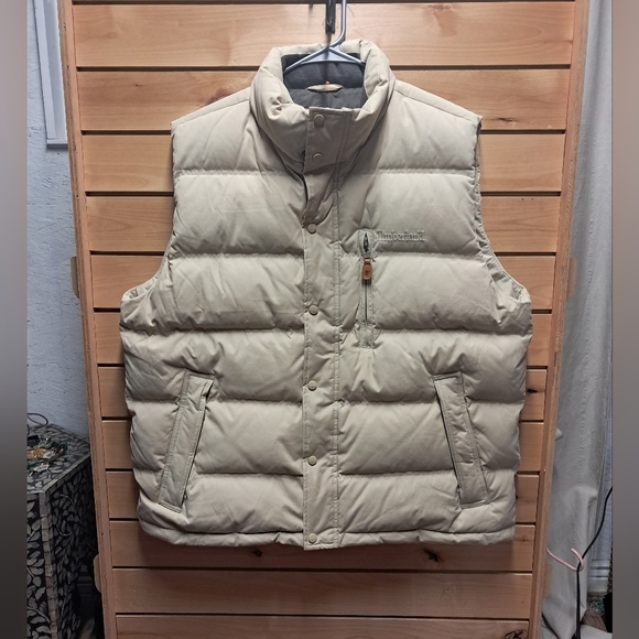Timberland Other - Timberland Men's Cream Puffer Vest